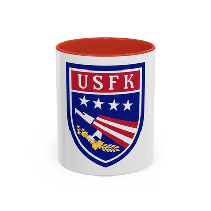 USAE United States Forces Korea (U.S. Army) Accent Coffee Mug