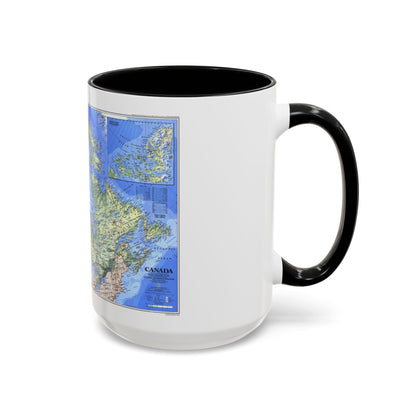 Canada (1985) (Map) Accent Coffee Mug