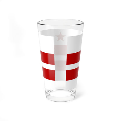 Flag of Washington D.C. 1938 (United States) Pint Glass 16oz