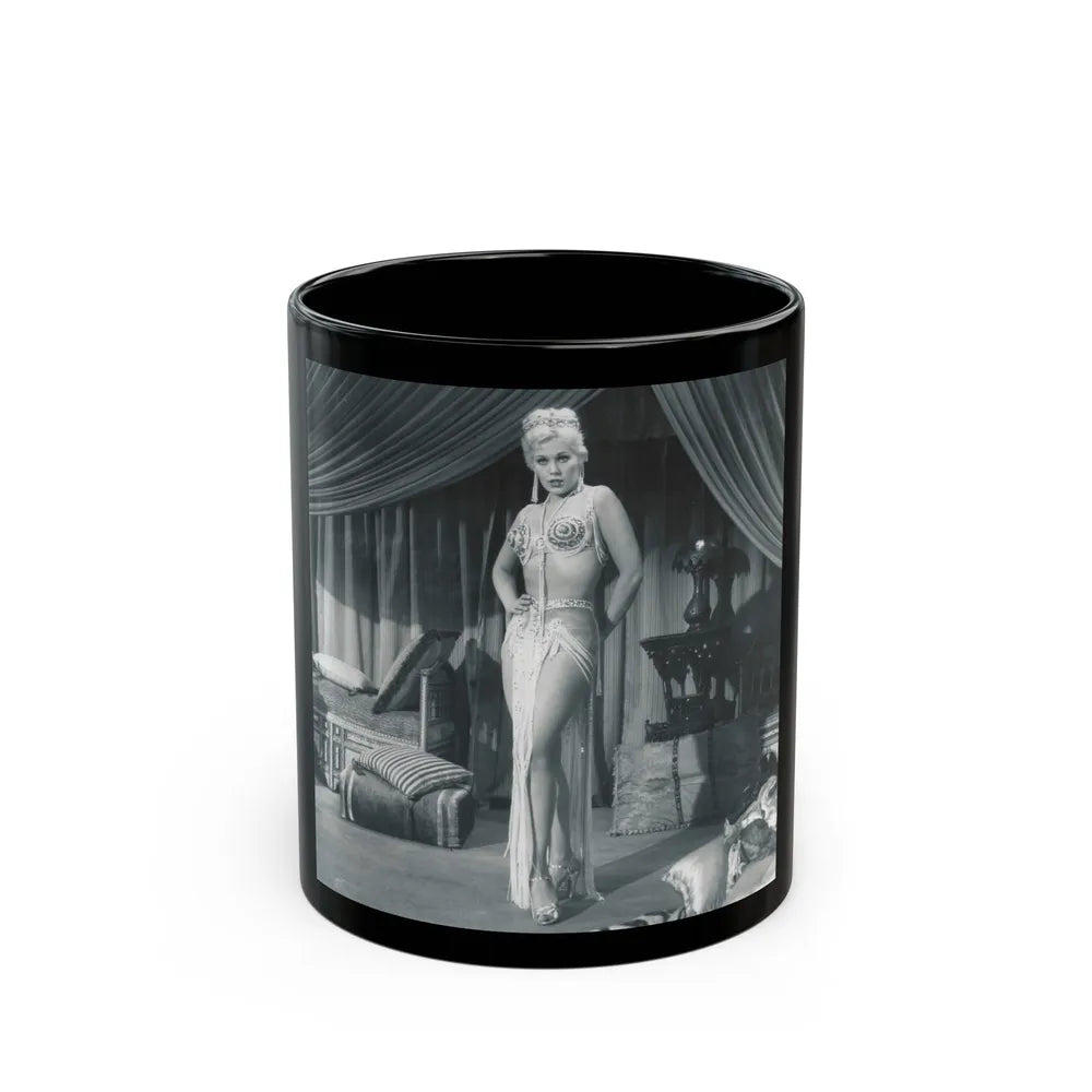 Kim Novak #233 (Vintage Female Icon) Black Coffee Mug-11oz-Go Mug Yourself