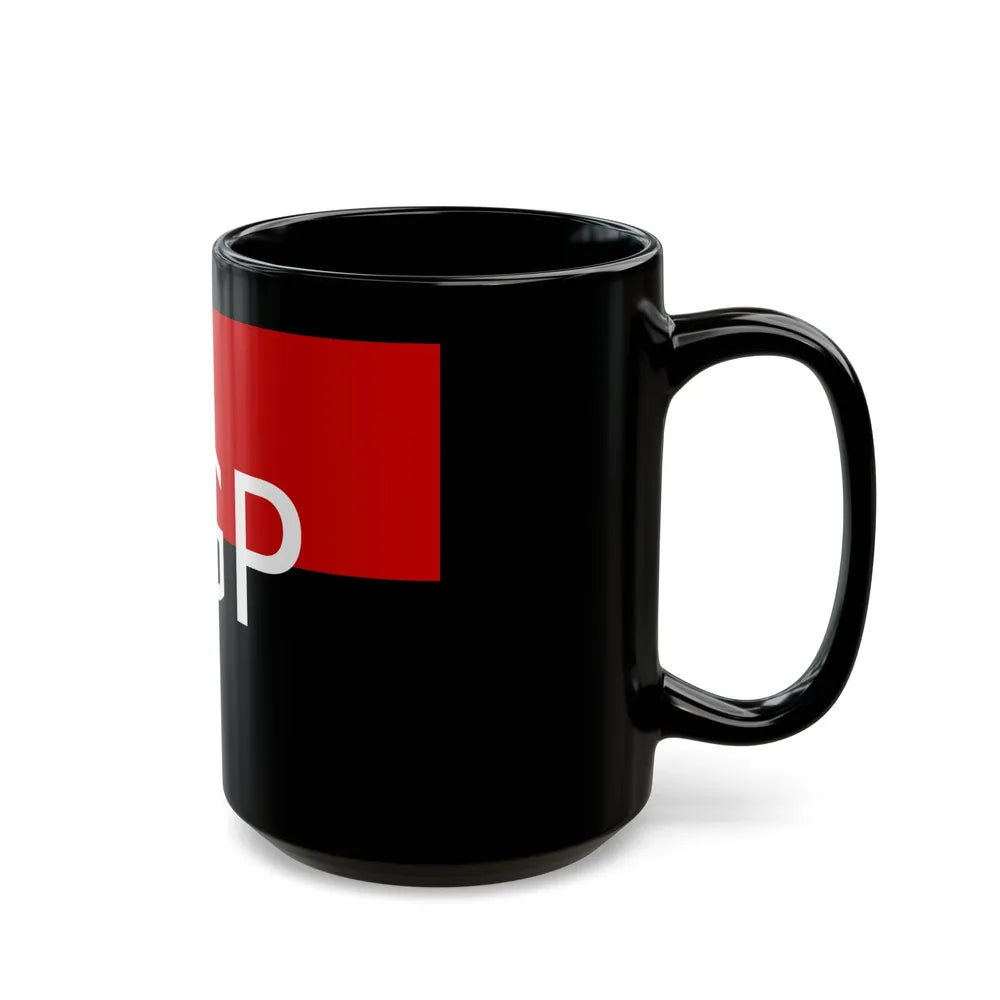 Flag of People's Guerrilla Army EGP - Black Coffee Mug-Go Mug Yourself