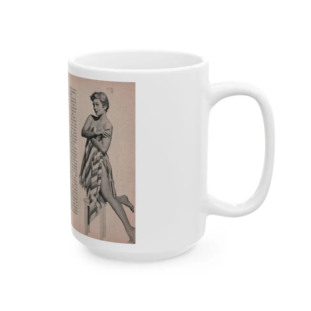 Kim Novak #148 - Scanned Mag. 66 Photos (Vintage Female Icon) White Coffee Mug-Go Mug Yourself