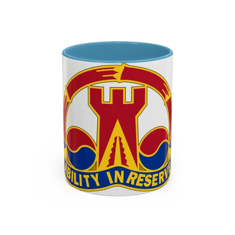 248 Engineer Battalion (U.S. Army) Accent Coffee Mug 11oz Light Blue - Go Mug Yourself