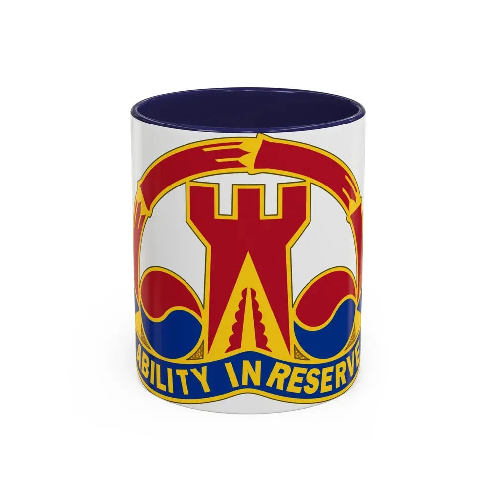 248 Engineer Battalion (U.S. Army) Accent Coffee Mug 11oz Navy - Go Mug Yourself
