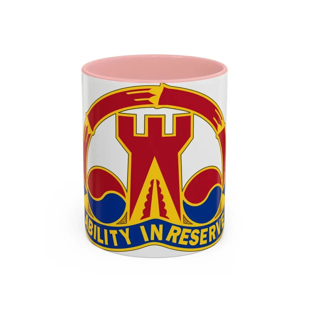 248 Engineer Battalion (U.S. Army) Accent Coffee Mug 11oz Pink - Go Mug Yourself
