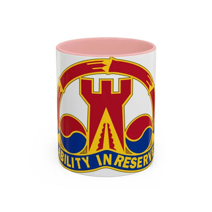 248 Engineer Battalion (U.S. Army) Accent Coffee Mug 11oz Pink - Go Mug Yourself