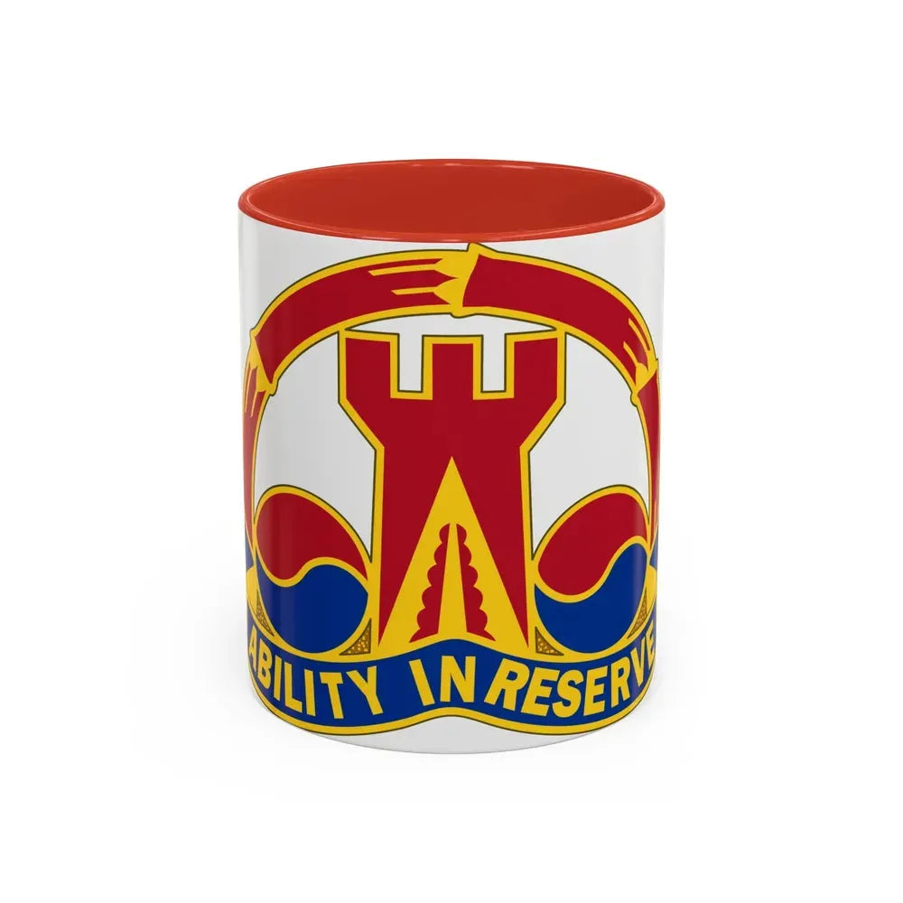 248 Engineer Battalion (U.S. Army) Accent Coffee Mug 11oz Red - Go Mug Yourself