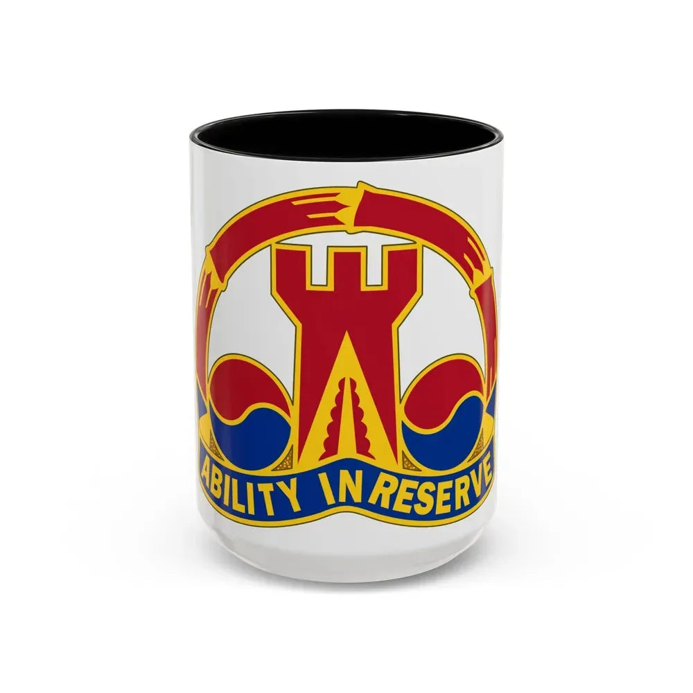 248 Engineer Battalion (U.S. Army) Accent Coffee Mug 15oz Black - Go Mug Yourself