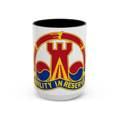 248 Engineer Battalion (U.S. Army) Accent Coffee Mug 15oz Black - Go Mug Yourself
