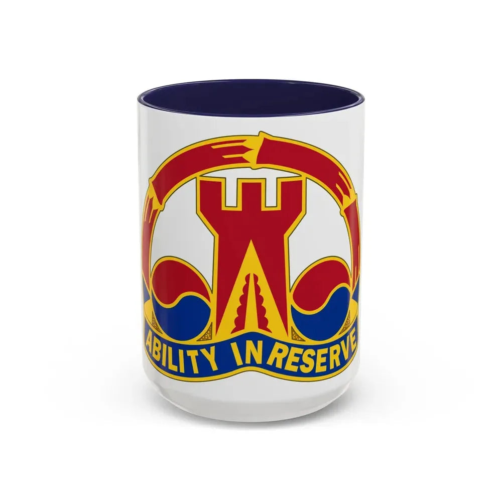 248 Engineer Battalion (U.S. Army) Accent Coffee Mug 15oz Navy - Go Mug Yourself