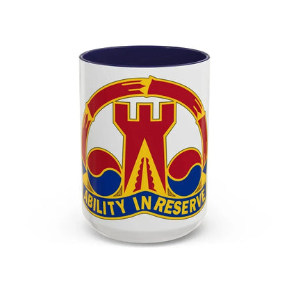248 Engineer Battalion (U.S. Army) Accent Coffee Mug 15oz Navy - Go Mug Yourself