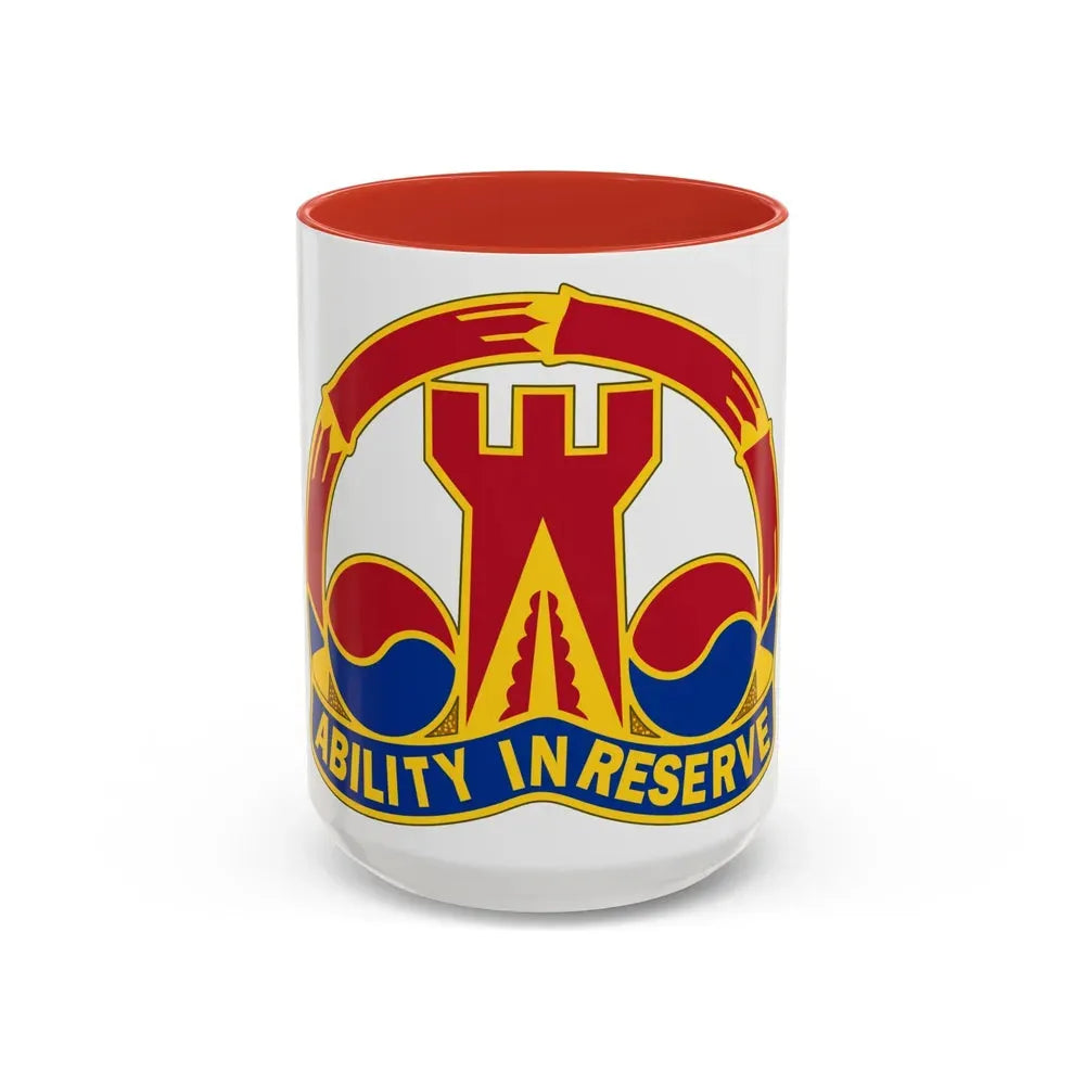 248 Engineer Battalion (U.S. Army) Accent Coffee Mug 15oz Red - Go Mug Yourself