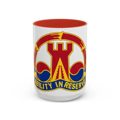 248 Engineer Battalion (U.S. Army) Accent Coffee Mug 15oz Red - Go Mug Yourself