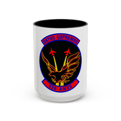 926 Aircraft Maintenance Squadron AFRC (U.S. Air Force) Accent Coffee Mug