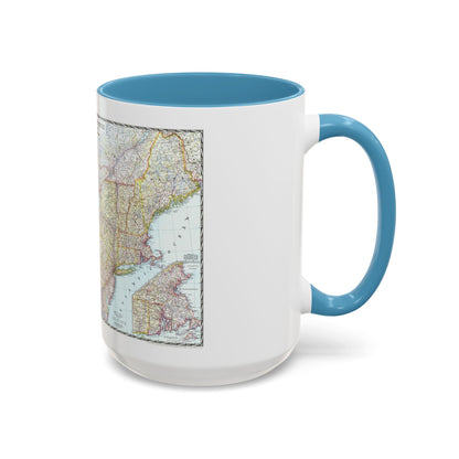USA - Northeastern (1945) (Map) Accent Coffee Mug