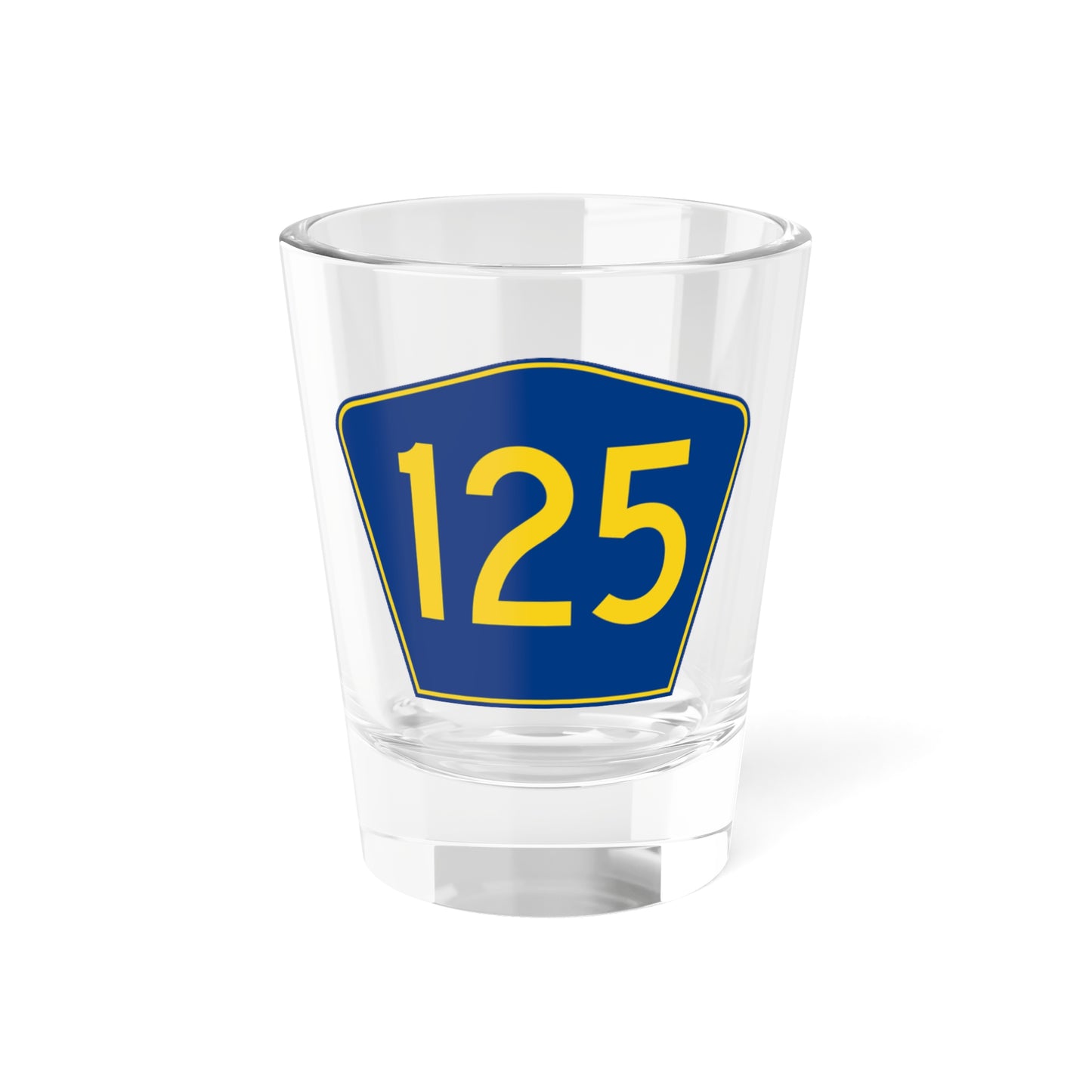 PR secondary 125 (Puerto Rico) (Road Sign) Shot Glass 1.5oz