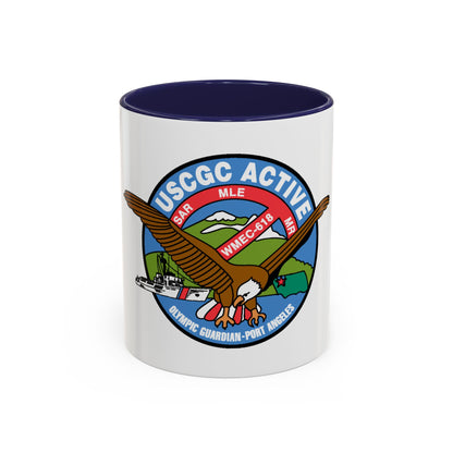 USCGC Active WMEC 618 (U.S. Coast Guard) Accent Coffee Mug