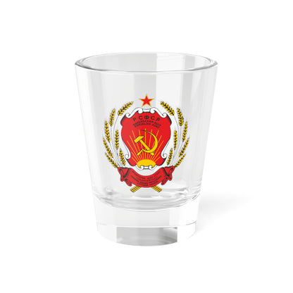 Coat of arms of Karelian ASSR (Russia) (Coat of Arms) Shot Glass 1.5oz