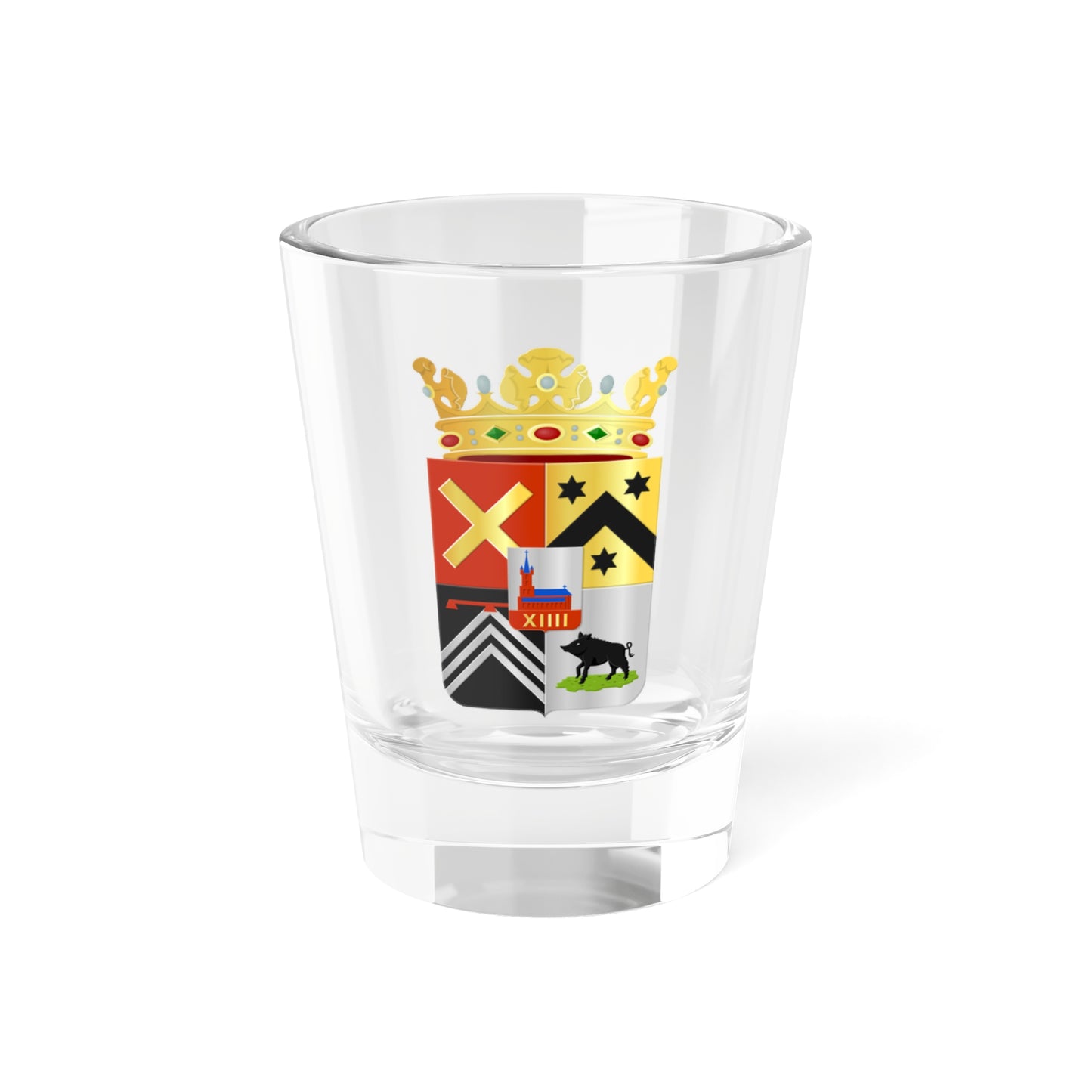 Coat of arms of Kapelle Netherlands (Netherlands) (Coat of Arms) Shot Glass 1.5oz
