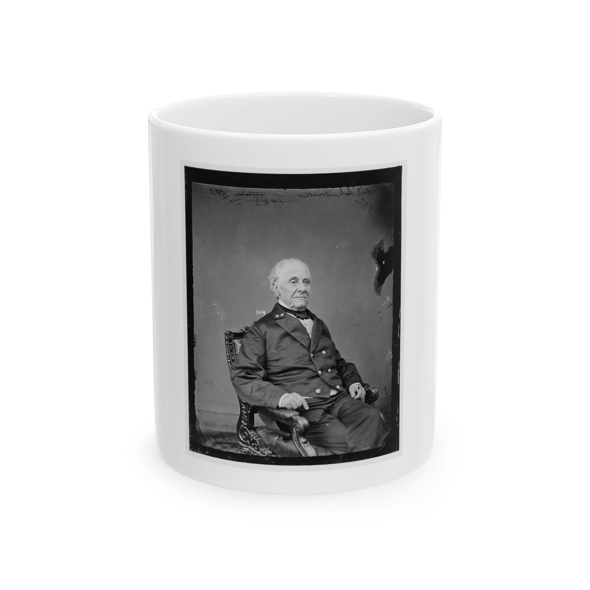 Adm. Shubrick, U.S.N. (U.S. Civil War) White Coffee Mug