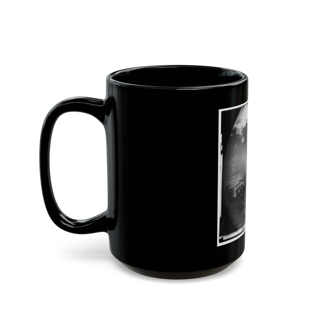 North Anna River, Va. Destroyed Bridge Of The Richmond And Fredericksburg Railroad (U.S. Civil War) Black Coffee Mug