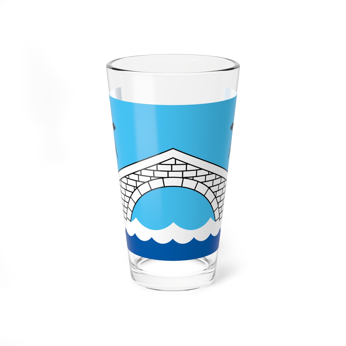 Pays de Pontivy traditional district flag (France) Pint Glass 16oz