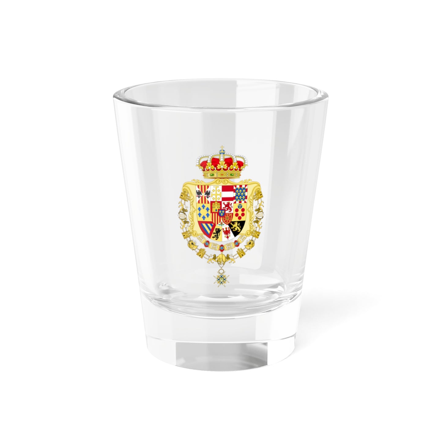 Greater Royal Coat of Arms of Spain (1931) - Shot Glass 1.5oz