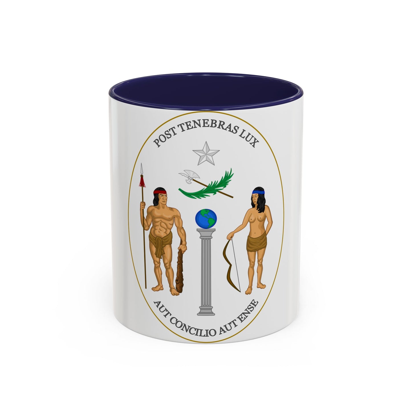 Obverse of the Coat of Arms of Chile (1812-1814) - Accent Coffee Mug