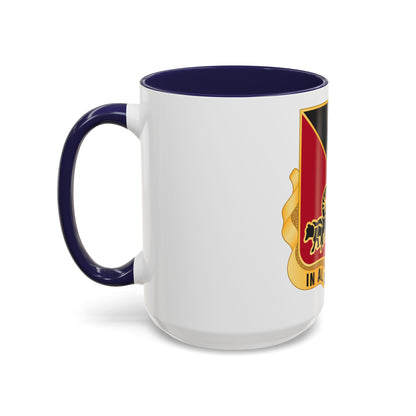 128 Engineer Battalion Nebraska National Guard (U.S. Army) Accent Coffee Mug