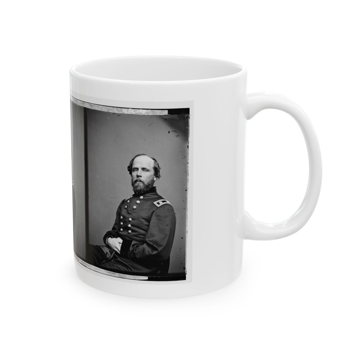 Portrait Of Maj. Gen. Darius Nash Couch, Officer Of The Federal Army (U.S. Civil War) White Coffee Mug