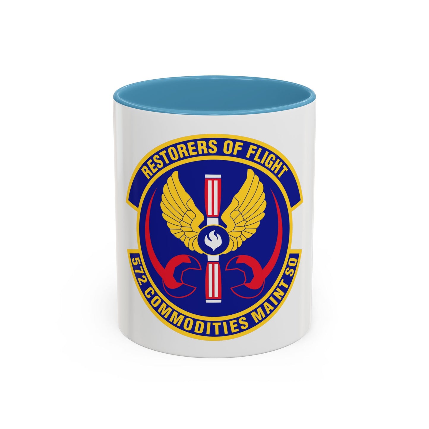 572d Commodities Maintenance Squadron (U.S. Air Force) Accent Coffee Mug