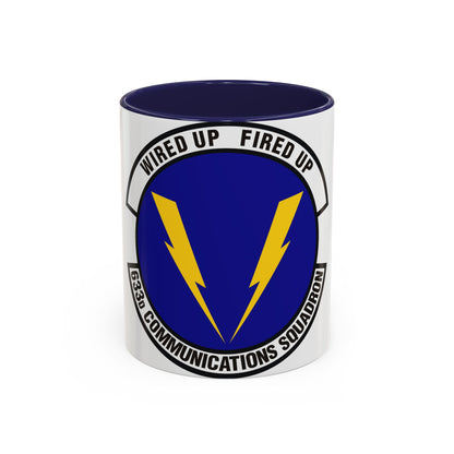 633d Communications Squadron (U.S. Air Force) Accent Coffee Mug