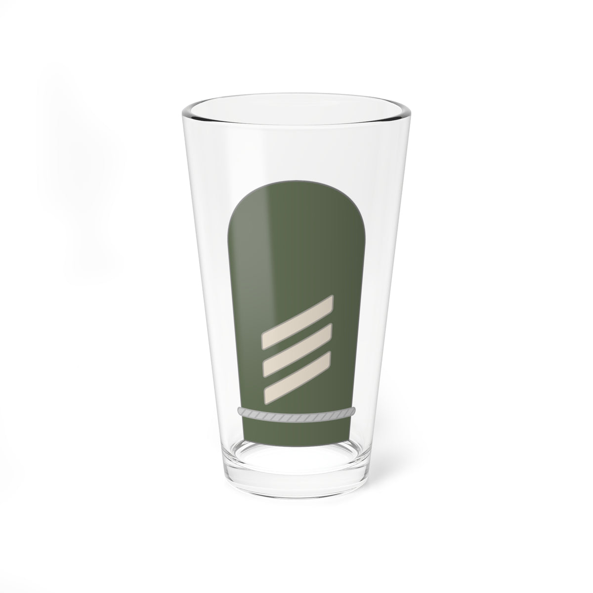 Dienstgrad Bundeswehr Heer 034 Hauptgefreiter Offizieranwaerter (Germany) (Military Rank) Pint Glass 16oz