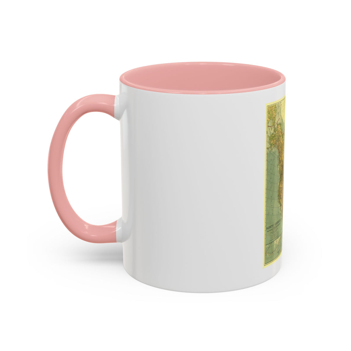 North America (1924) (Map) Accent Coffee Mug