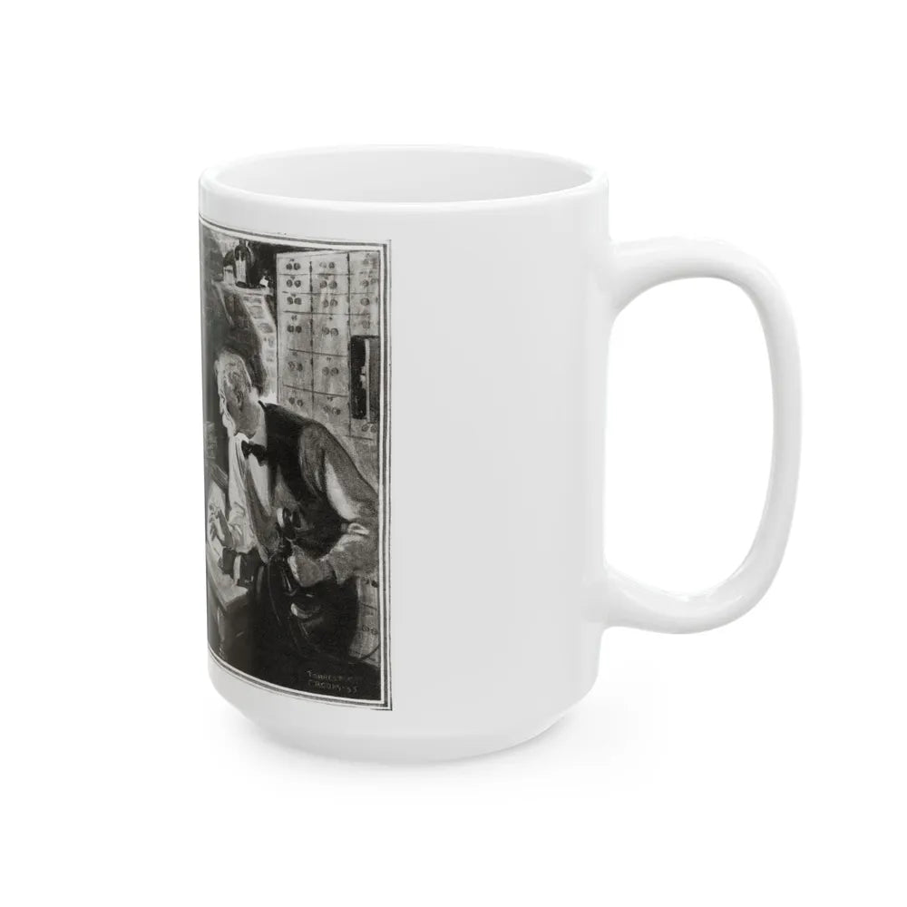 Bank Holdup (2), Cosmopolitan, January 1934 - White Coffee Mug-Go Mug Yourself