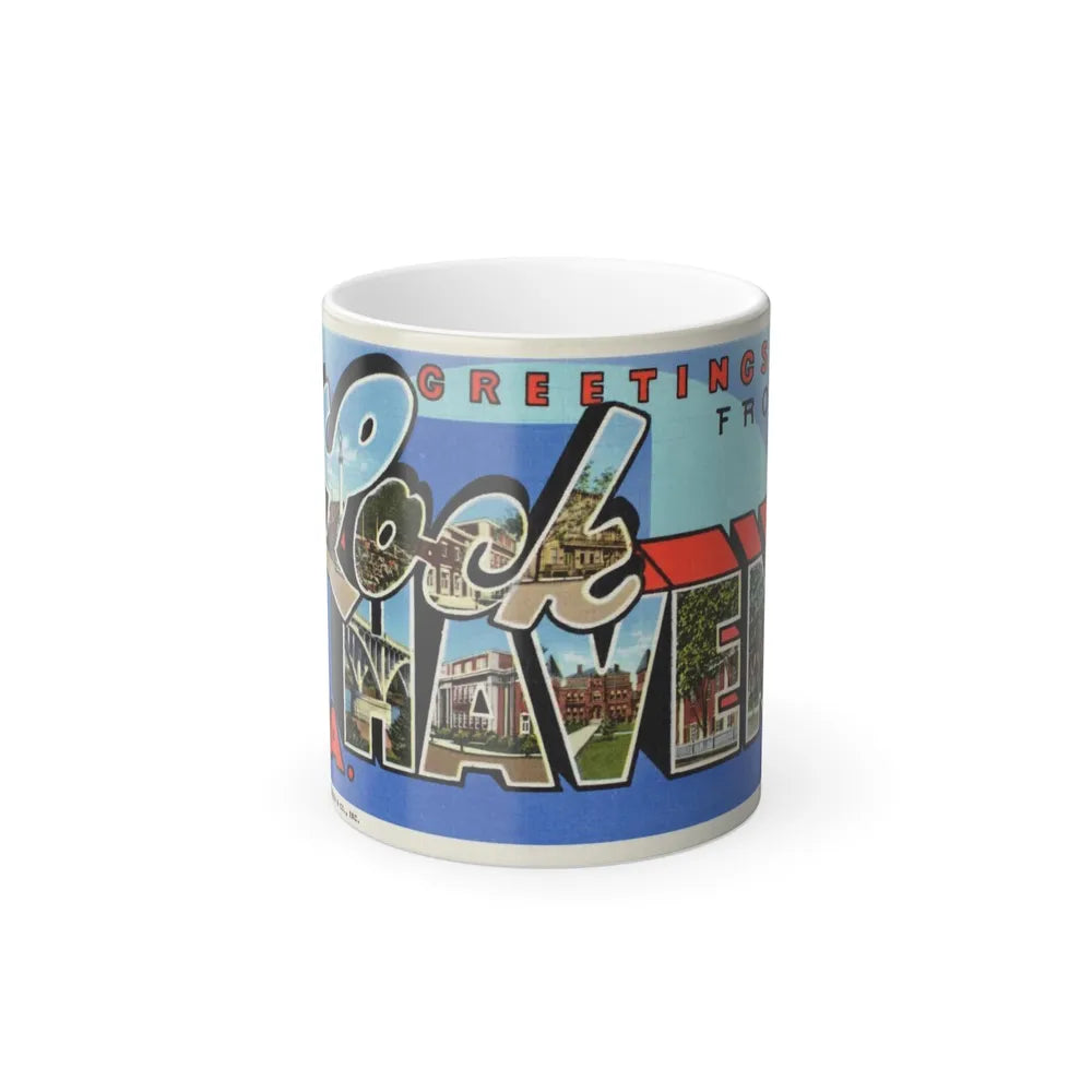 Greetings from Lock Haven PA (Greeting Postcards) Color Changing Mug 11oz-Go Mug Yourself