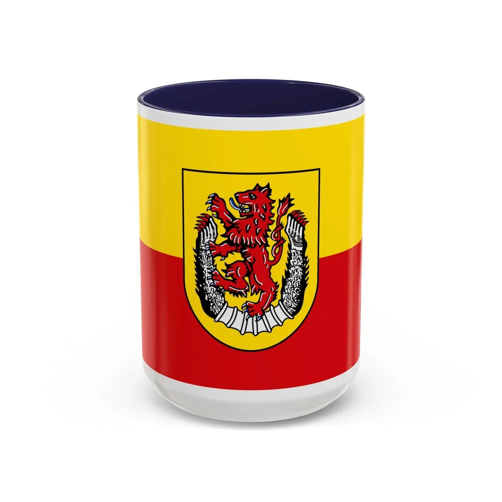 Flag of Diepholz Germany - Accent Coffee Mug-15oz-Navy-Go Mug Yourself