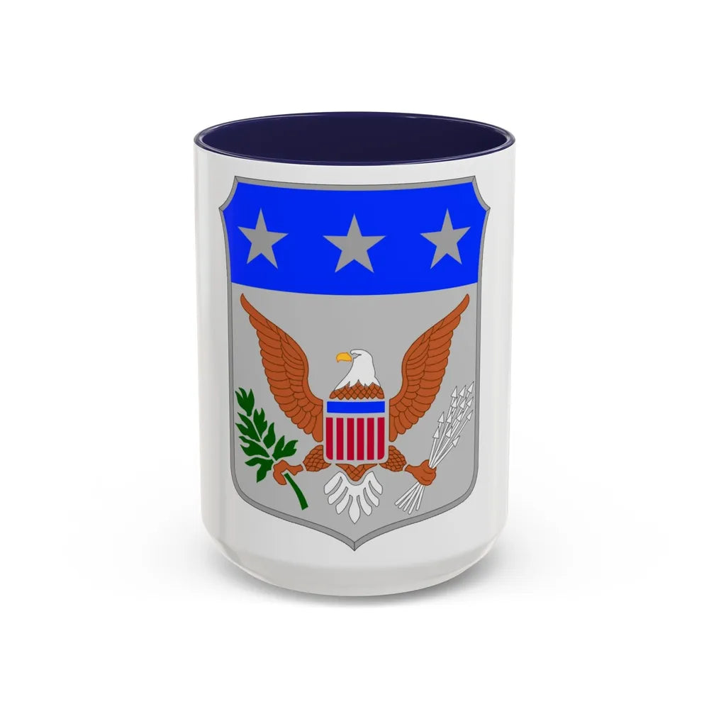 War College (U.S. Army) Accent Coffee Mug-15oz-Navy-Go Mug Yourself