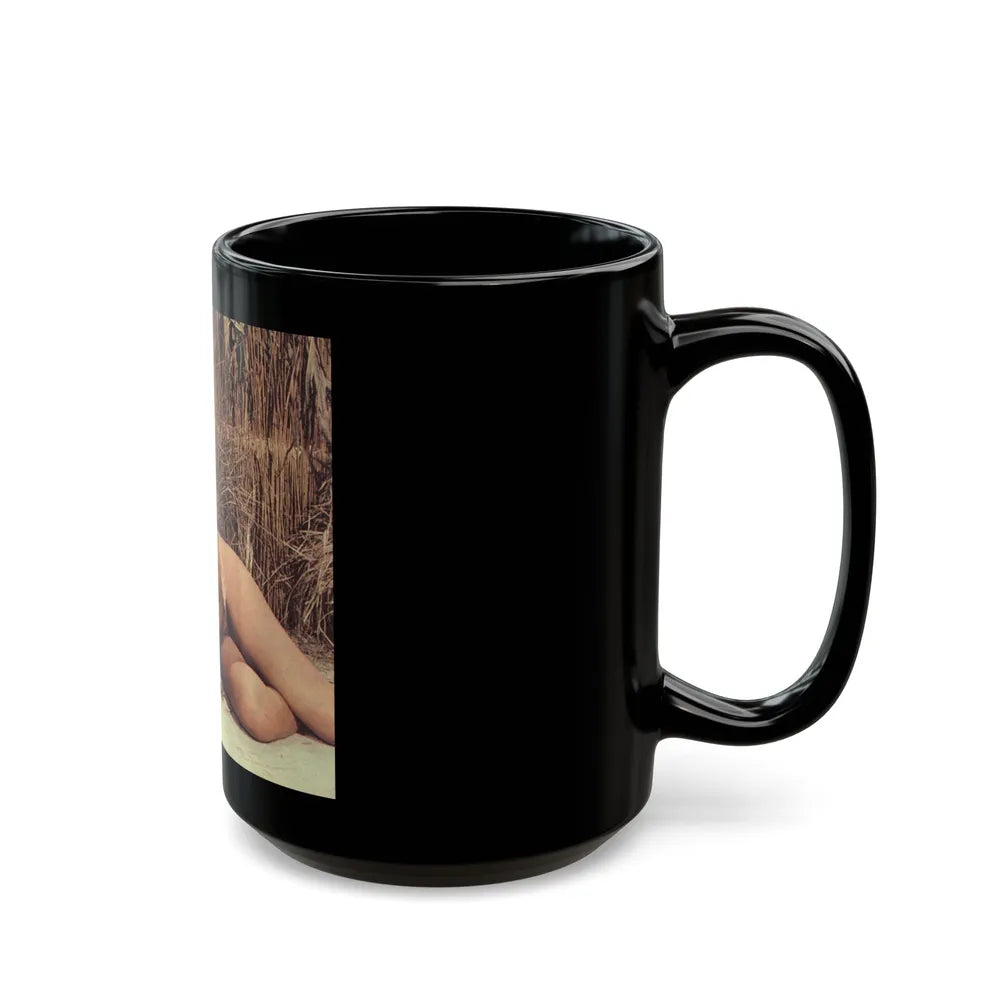 Julie Ege #99 (Vintage Female Icon) Black Coffee Mug-Go Mug Yourself