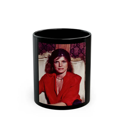 Katharine Ross #94 (Vintage Female Icon) Black Coffee Mug-11oz-Go Mug Yourself