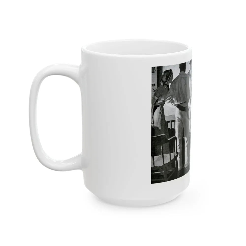 Donner Swung the Luger with Dangerous Abandon, 1940 - White Coffee Mug-Go Mug Yourself