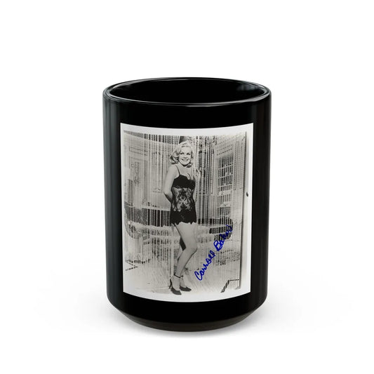 Carroll Baker #53 (Vintage Female Icon) Black Coffee Mug-15oz-Go Mug Yourself