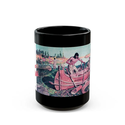 Conqueror of the Wilds, True Magazine, September 1946 - Black Coffee Mug-15oz-Go Mug Yourself