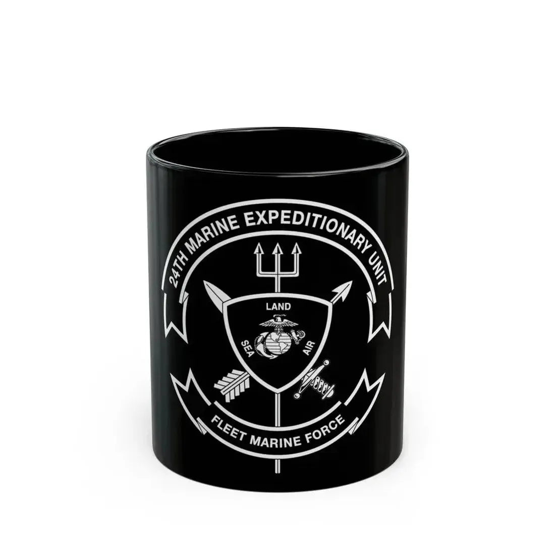 24th MEU BW (USMC) Black Coffee Mug 11oz - Go Mug Yourself