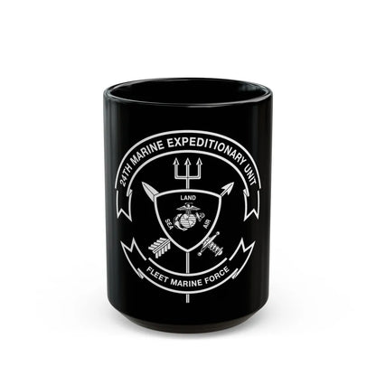 24th MEU BW (USMC) Black Coffee Mug-15oz-Go Mug Yourself