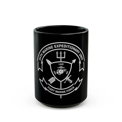 24th MEU BW (USMC) Black Coffee Mug 15oz - Go Mug Yourself