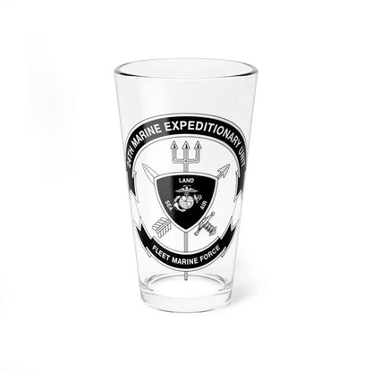 24th MEU BW (USMC) Pint Glass 16oz 16oz - Go Mug Yourself