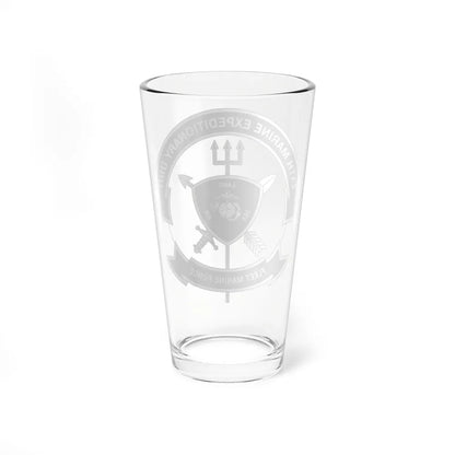 24th MEU BW (USMC) Pint Glass 16oz-Go Mug Yourself