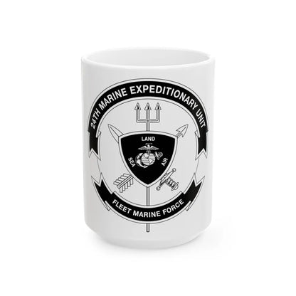 24th MEU BW (USMC) White Coffee Mug-15oz-Go Mug Yourself