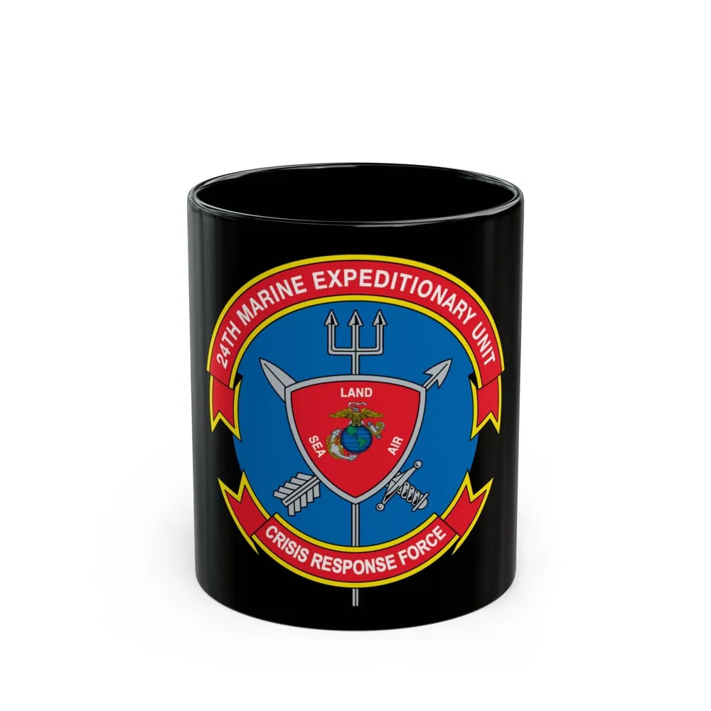 24th MEU Crisis Response Force (USMC) Black Coffee Mug-11oz-Go Mug Yourself